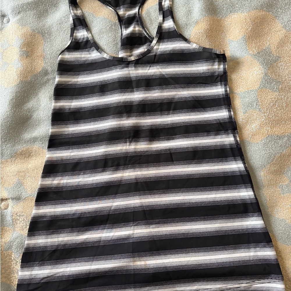 Lululemon Athletica Black and White Tank Top Racerback